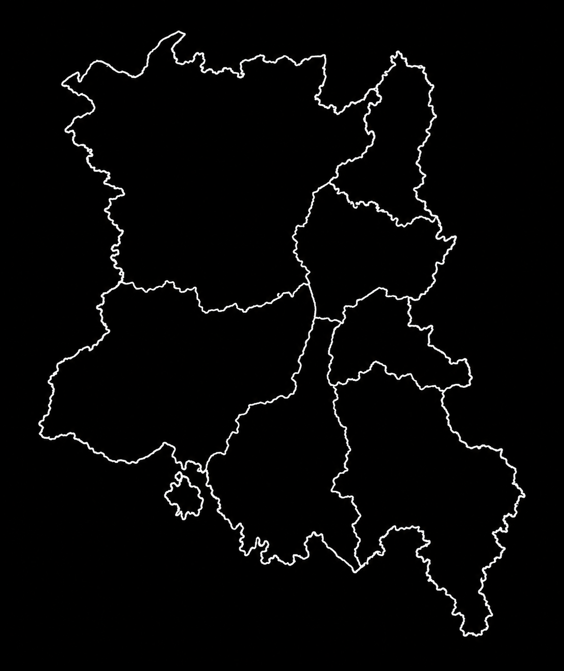 Map of Hunan